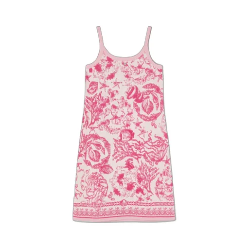 Barocco Pattern Sleeveless Dress