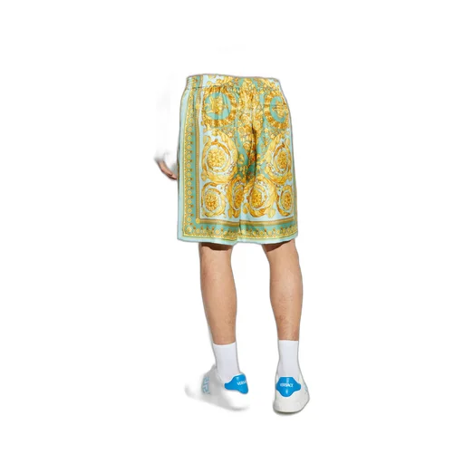 Barocco-Printed Elasticated Waistband Shorts