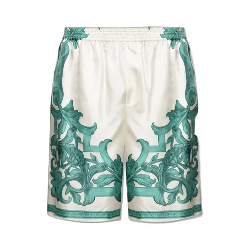 Pattern Print Elasticated Waistband Shorts