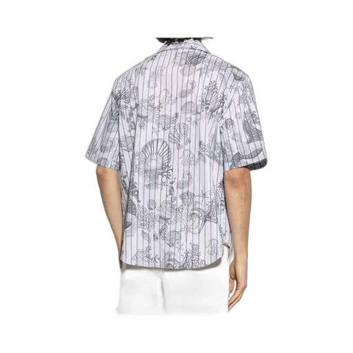 Pattern-Printed Short-Sleeved Shirt