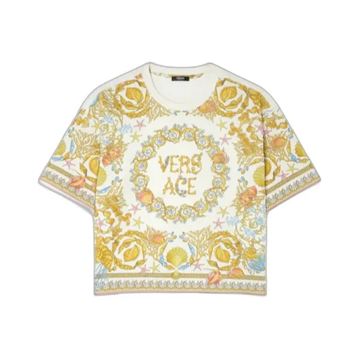 Pattern Print Crewneck T-Shirt