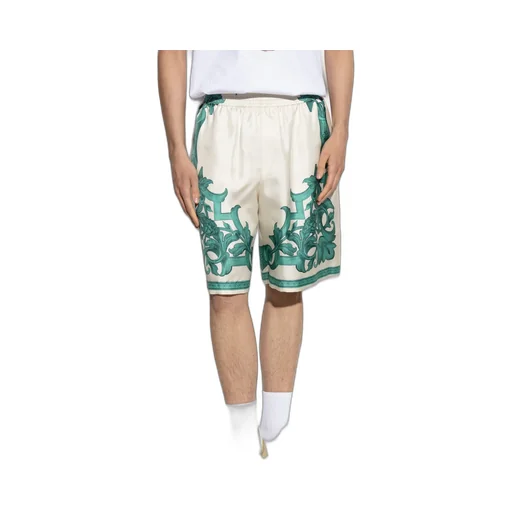 Pattern Print Elasticated Waistband Shorts