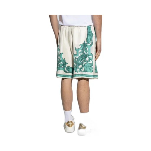Pattern Print Elasticated Waistband Shorts