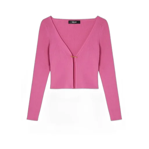 Safety Pin Fastened Cardigan