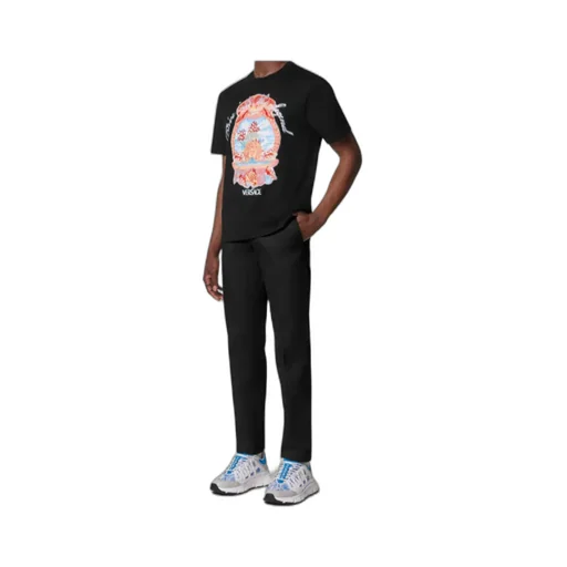 Pattern-Printed Crewneck T-Shirt