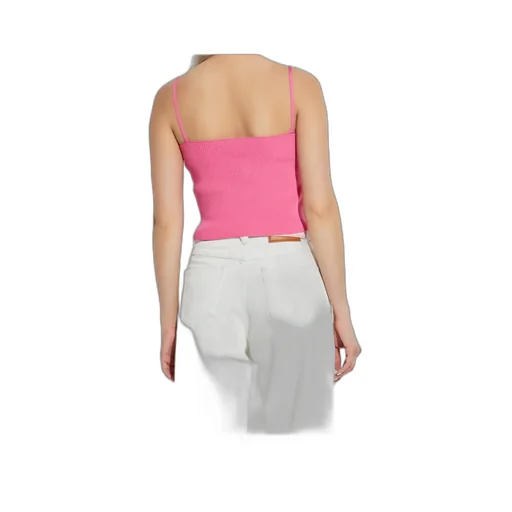 Safety Pin-Detailed Knitted Top