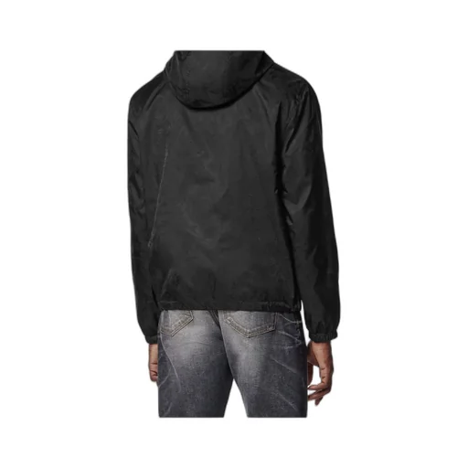 Barocco Pattern Zip-Up Hooded Jacket