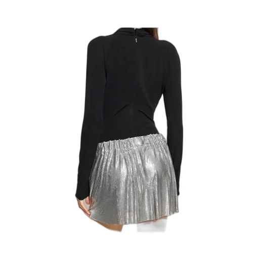 Safety Pin Detailed Long-Sleeved Bodysuit
