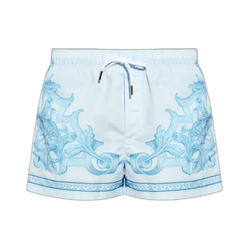 Ornamental-Print Swim Shorts