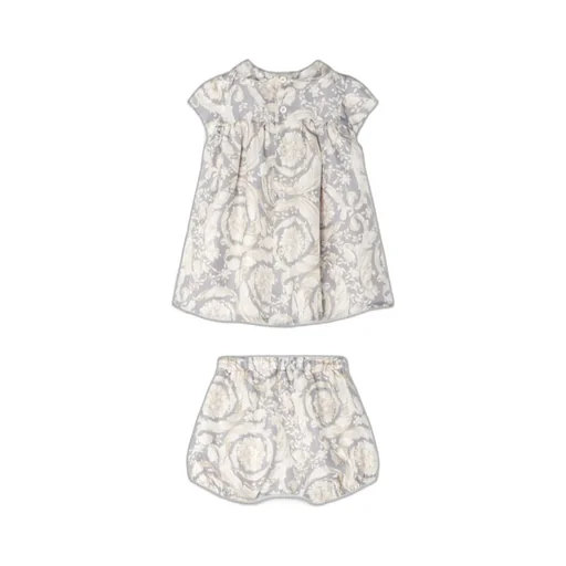 Barocco Printed Short-Sleeved Dress Set