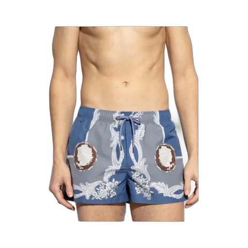 Barocco-Print Swim Shorts