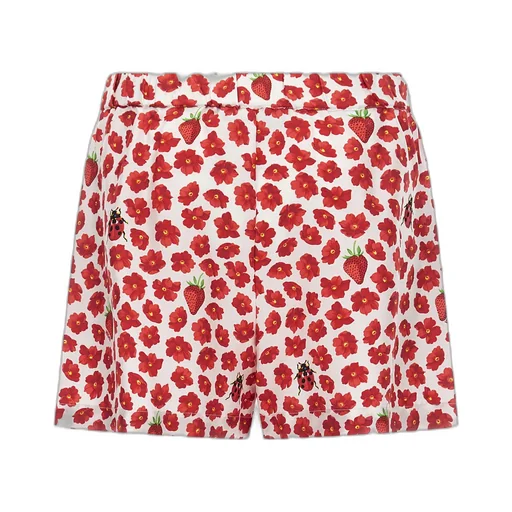 Floral-Printed Elasticated Waistband Shorts