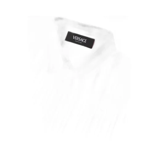 Logo Embroidered Striped Shirt