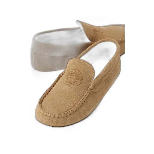 Medusa Suede Loafers