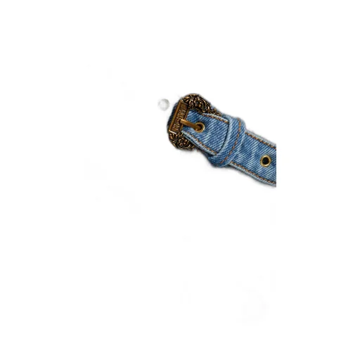 Jeans Couture Buckle Detail Mini Skirt
