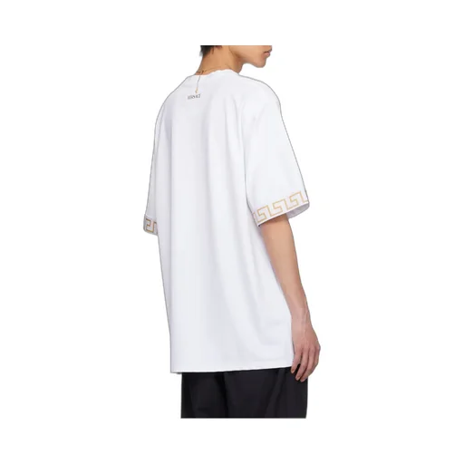 Greca-Trim Crewneck T-Shirt