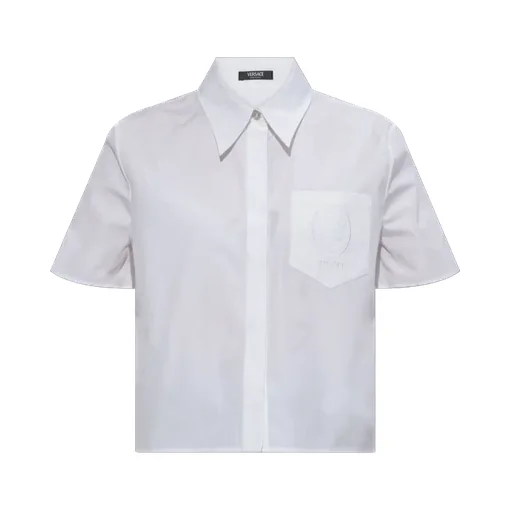 Short-Sleeved Cropped Shirt