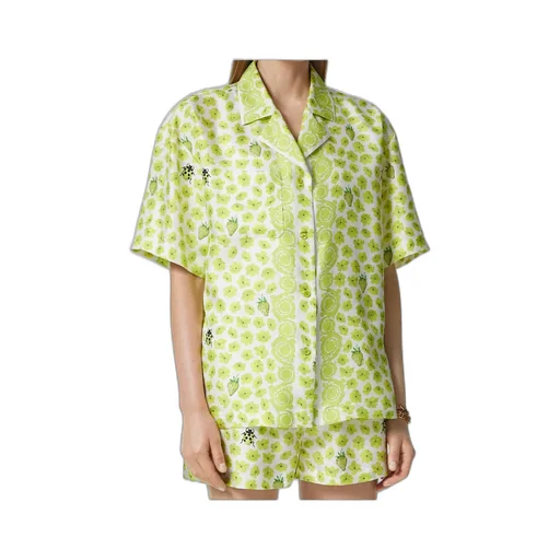 Floral-Printed Short-Sleeved Shirt