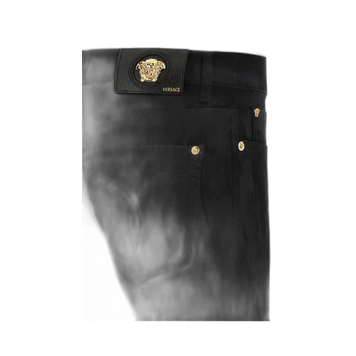 Medusa-Head Motif Slim-Fit Jeans
