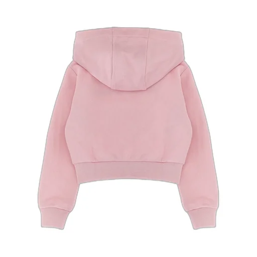 Embroidered Floral Logo Kids Hoodie