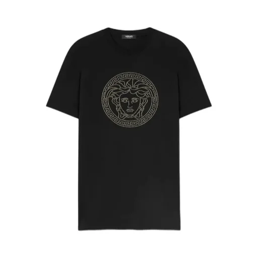 Medusa Head Embellished Crewneck T-Shirt