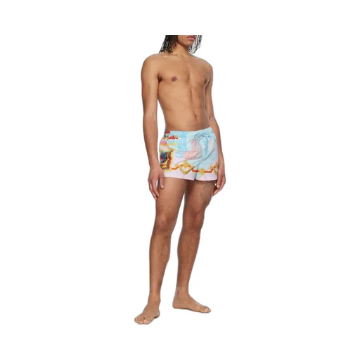 Graphic-Print Swim Shorts