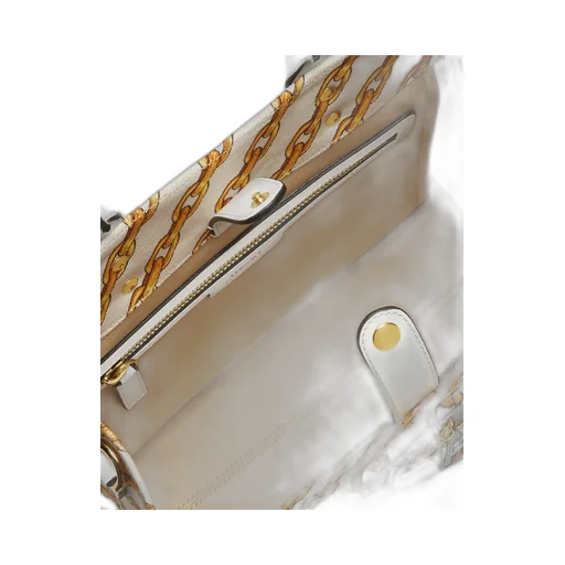 Logo-Printed Top Handle Bag