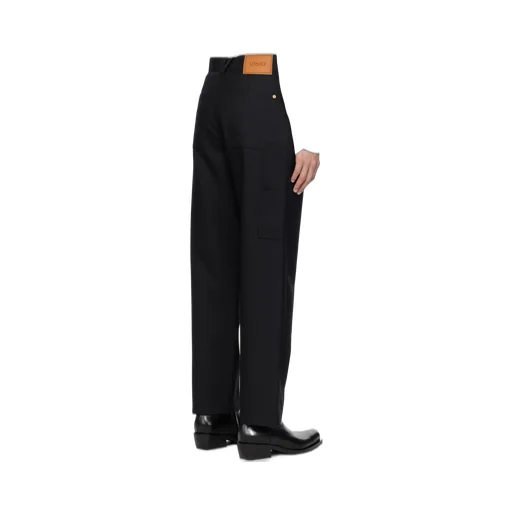 Carpenter Logo-Patch Straight-Leg Trousers