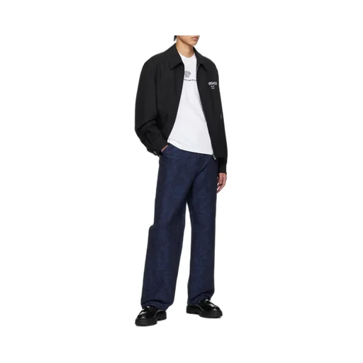 Medusa Head-Embroidered Zipped Jacket