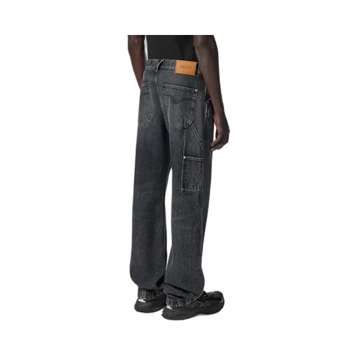 Logo-Patch Patchwork-Designed Jeans