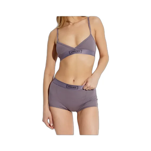 Logo-Patch V-Neck Bra