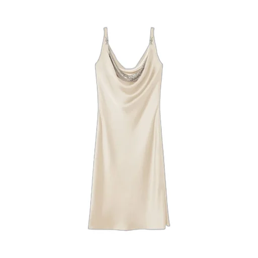 Medusa-Plaque Sleeveless Midi Dress