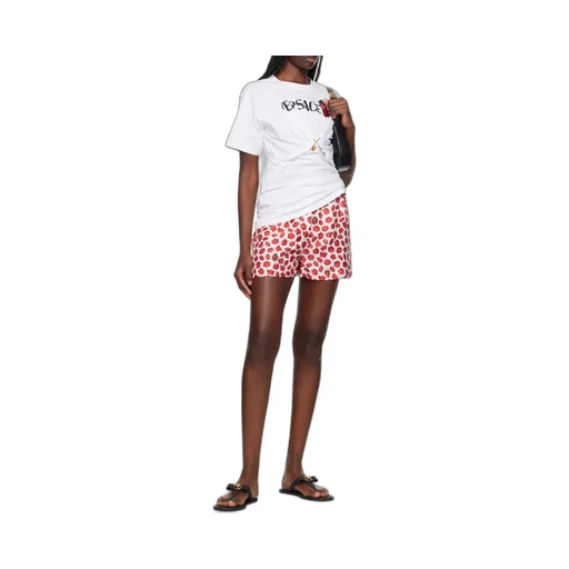 Floral-Printed Elasticated Waistband Shorts