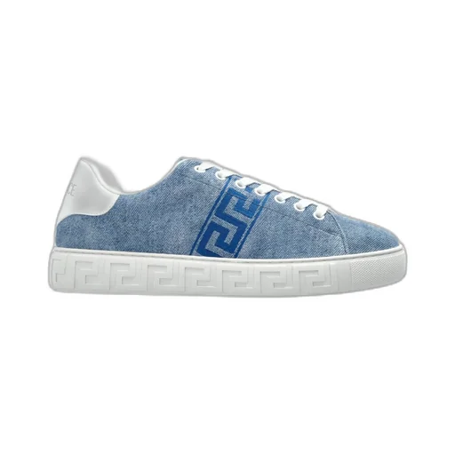 Denim Lace-Up Sneakers
