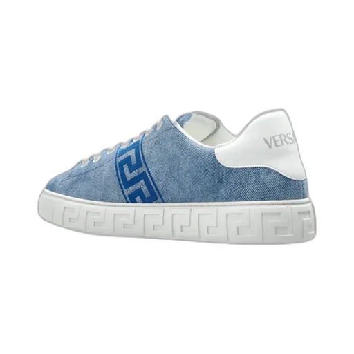 Denim Lace-Up Sneakers