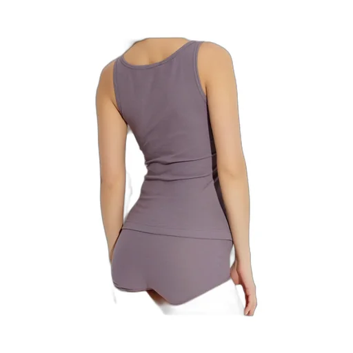 Logo-Patch Ribbed Tank Top
