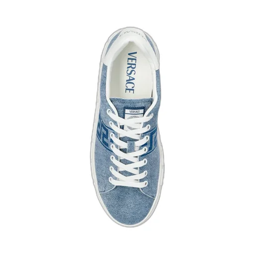 Denim Lace-Up Sneakers