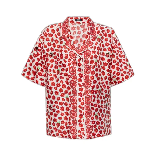 Floral-Printed Short-Sleeved Shirt