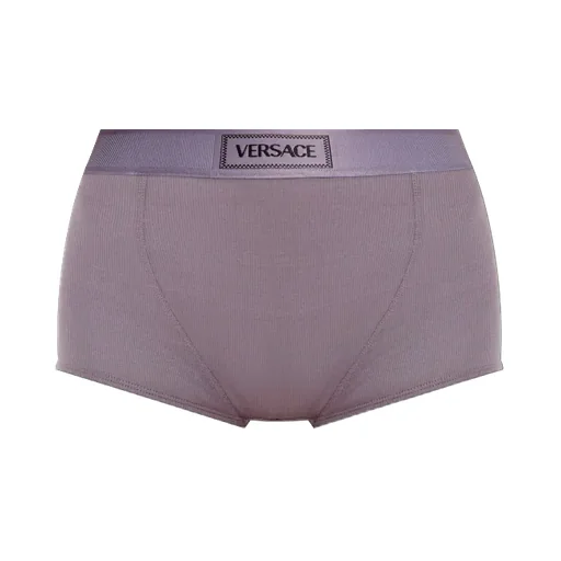 90S Logo-Waistband Ribbed Briefs