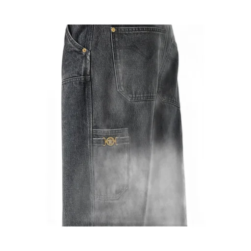 Logo-Patch Patchwork-Designed Jeans