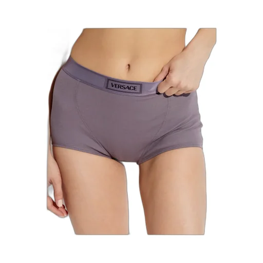 90S Logo-Waistband Ribbed Briefs