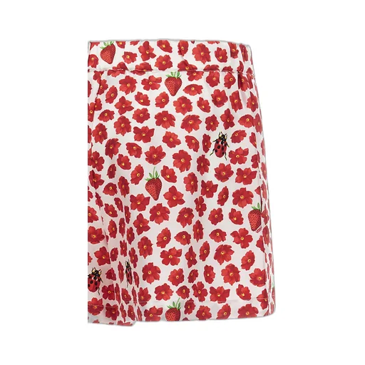 Floral-Printed Elasticated Waistband Shorts