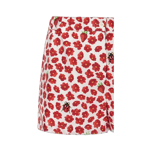 Floral-Printed Elasticated Waistband Shorts