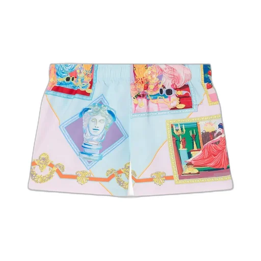 Graphic-Print Swim Shorts