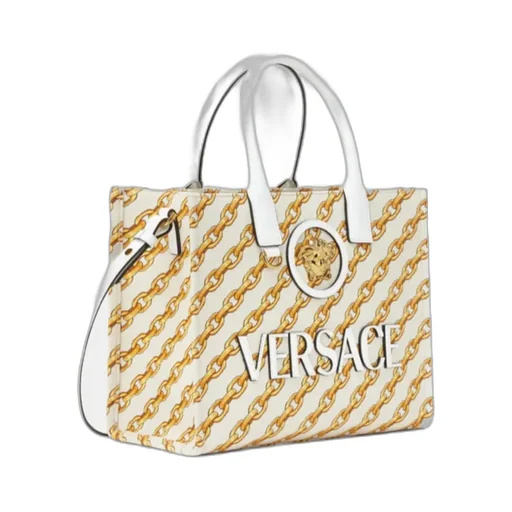 Logo-Printed Top Handle Bag