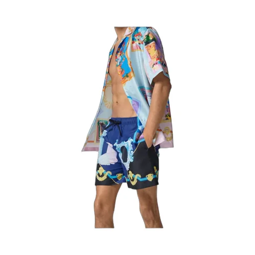 Graphic-Print Swim Shorts