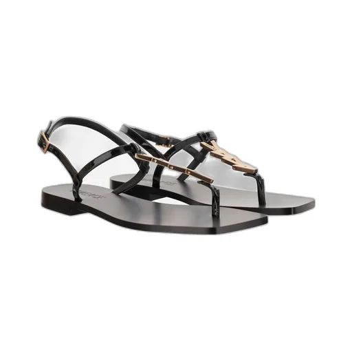 V-Chain Square-Toe Sandals