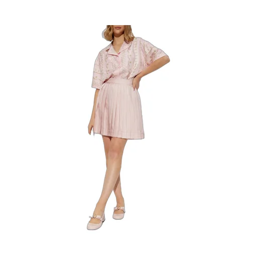 Pleated Mini Skirt