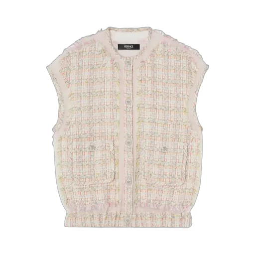 Button-Up Tweed Gilet