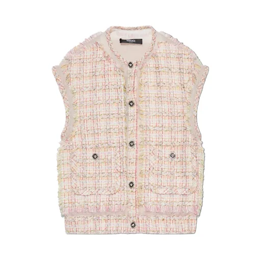 Button-Up Tweed Gilet